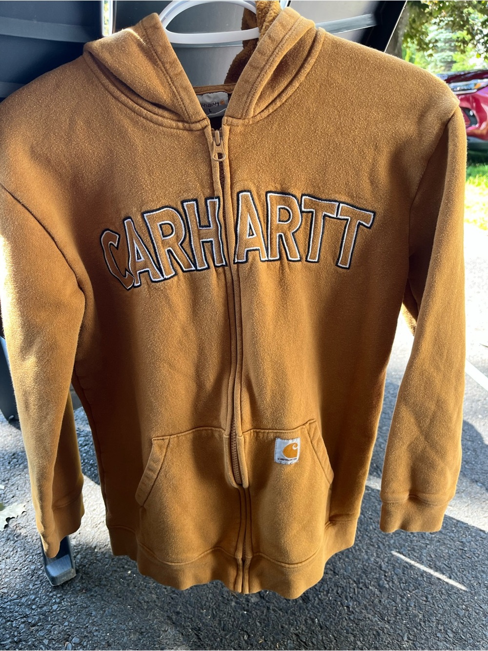 Carhartt Kids Carhartt Golden Brown Hooded Zip Sweatshirt